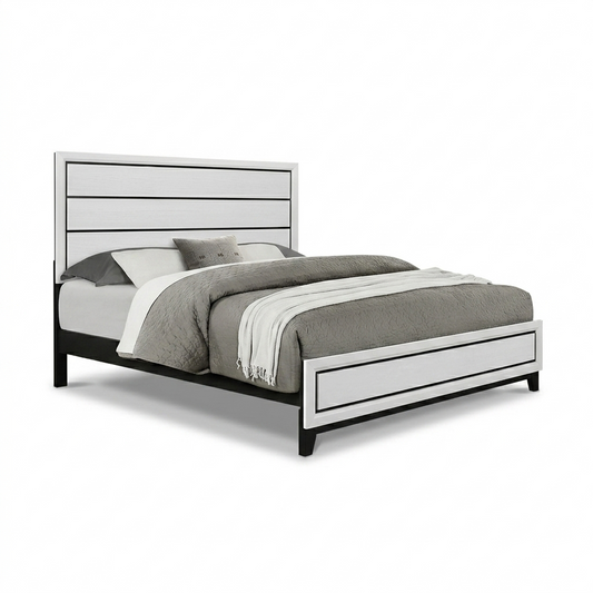 Complete Bed Set – 11" Mattress + 6" Box Spring + Wooden Frame