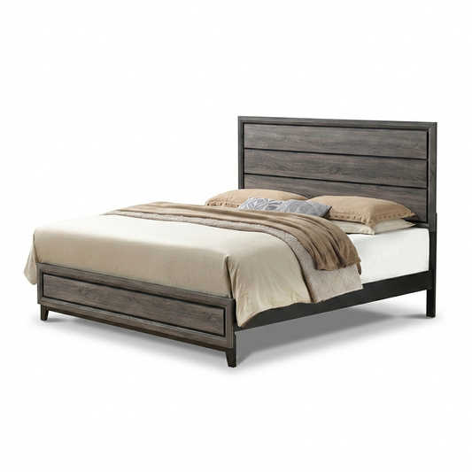 Complete Bed Set – 11" Mattress + 6" Box Spring + Wooden Frame