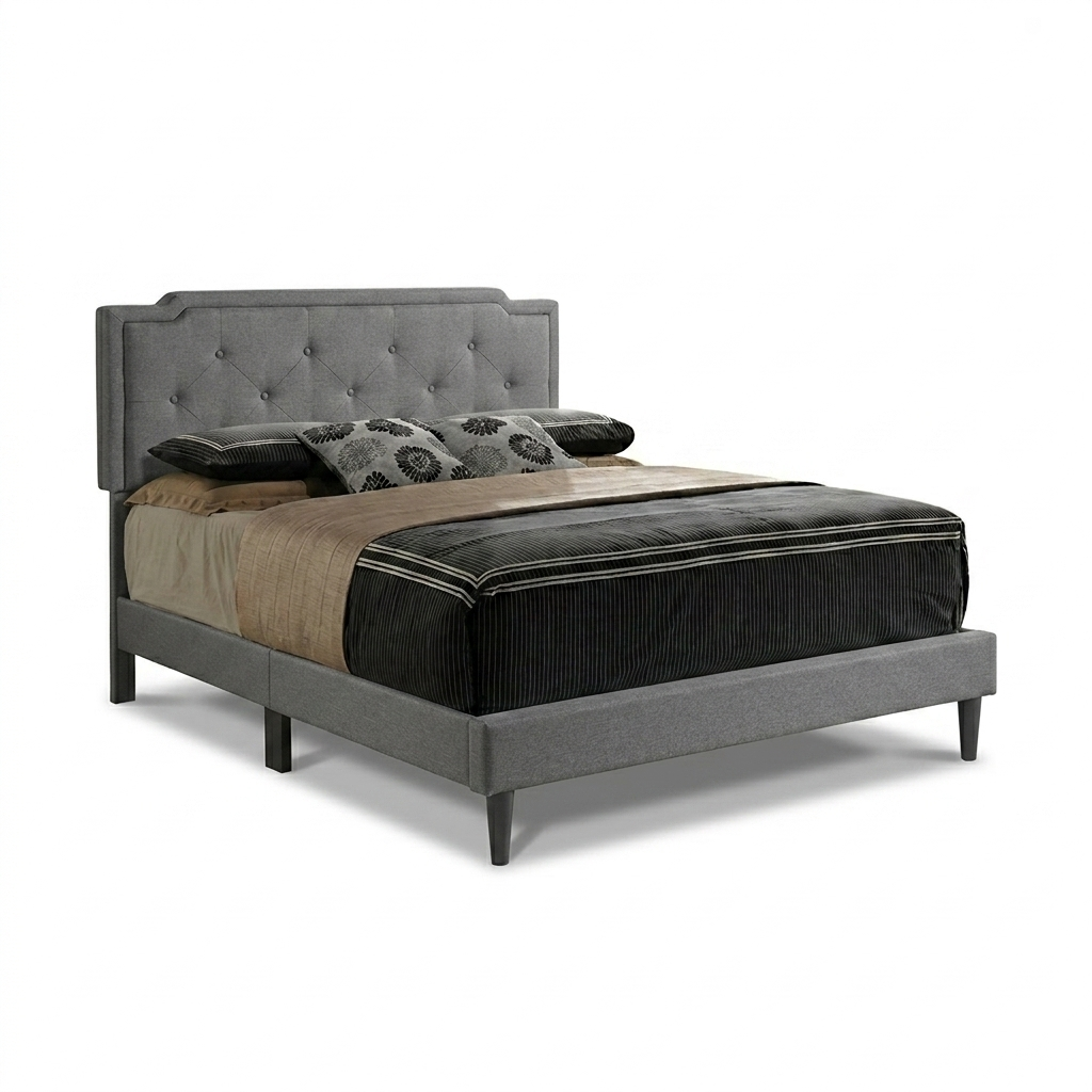 Complete Bed Set – 11" Mattress + 6" Box Spring + Wooden Frame