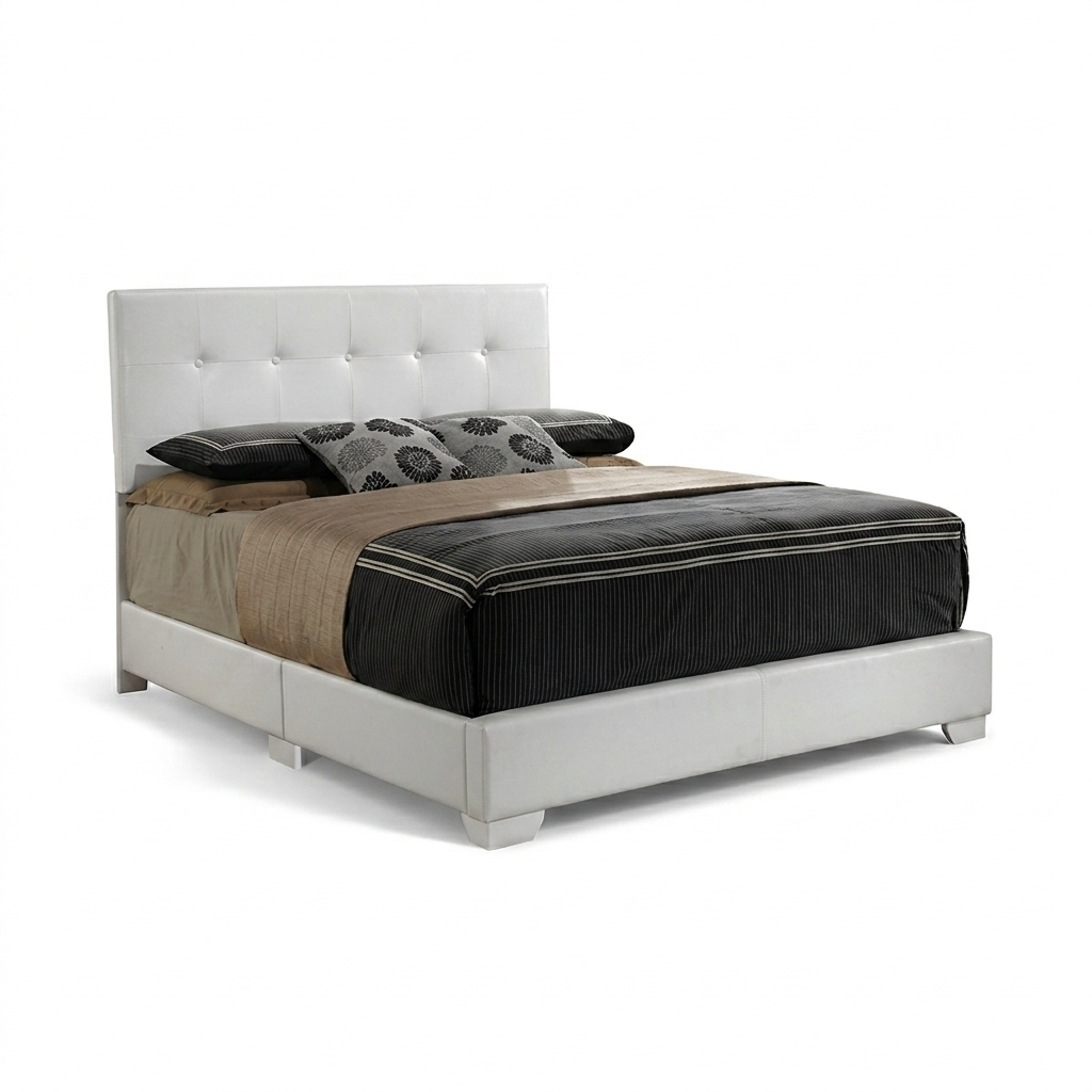 Complete Bed Set – 11" Mattress + 6" Box Spring + Wooden Frame