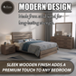 Complete Bed Set – 11" Mattress + 6" Box Spring + Wooden Frame