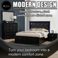 Complete Bed Set – 11" Mattress + 6" Box Spring + Wooden Frame