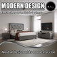 Complete Bed Set – 11" Mattress + 6" Box Spring + Wooden Frame