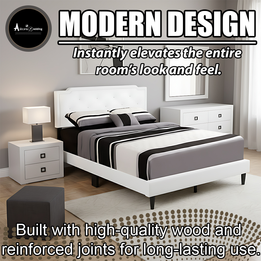 Complete Bed Set – 11" Mattress + 6" Box Spring + Wooden Frame
