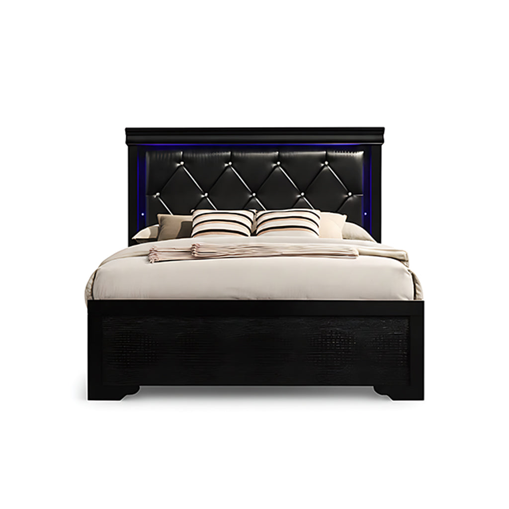 Complete Bed Set – 11" Mattress + 6" Box Spring + Wooden Frame