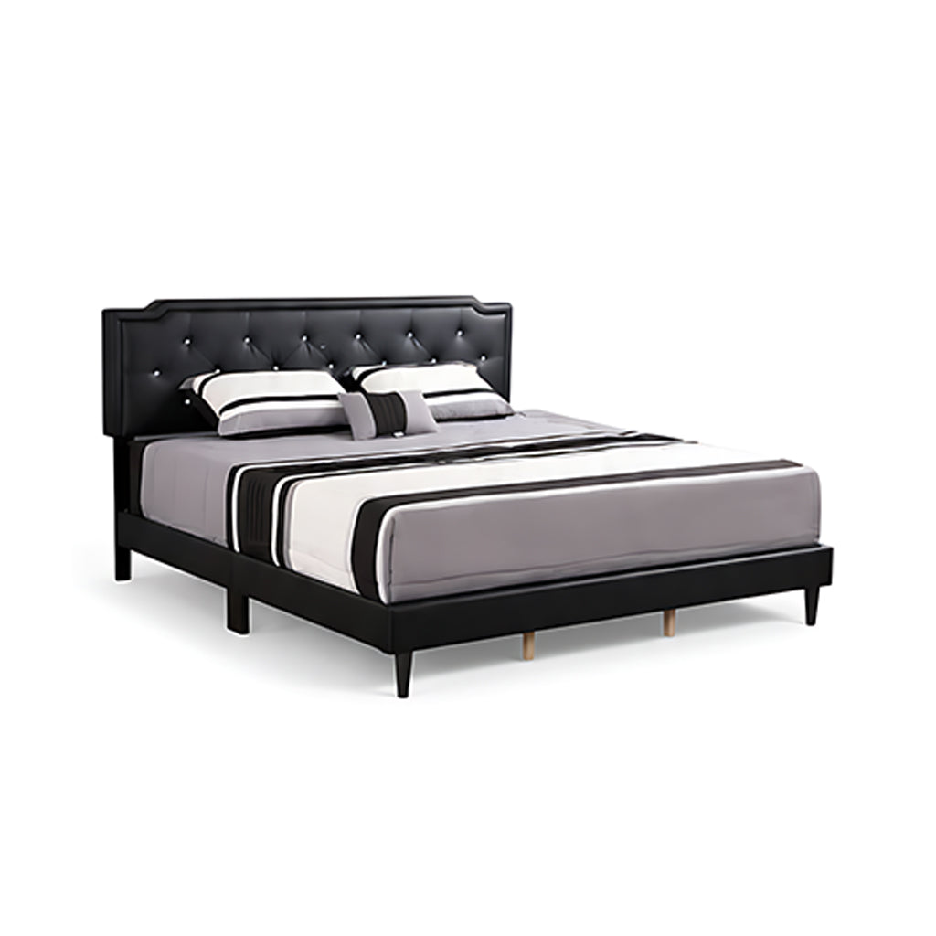 Complete Bed Set – 11" Mattress + 6" Box Spring + Wooden Frame