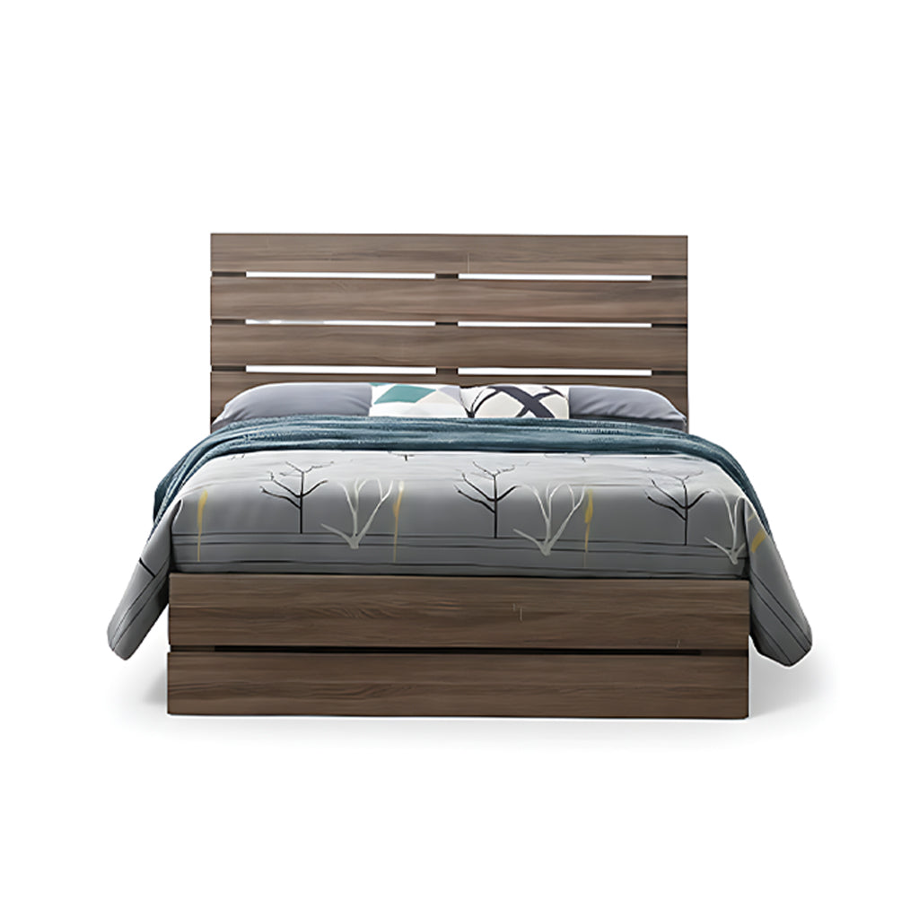 Complete Bed Set – 11" Mattress + 6" Box Spring + Wooden Frame