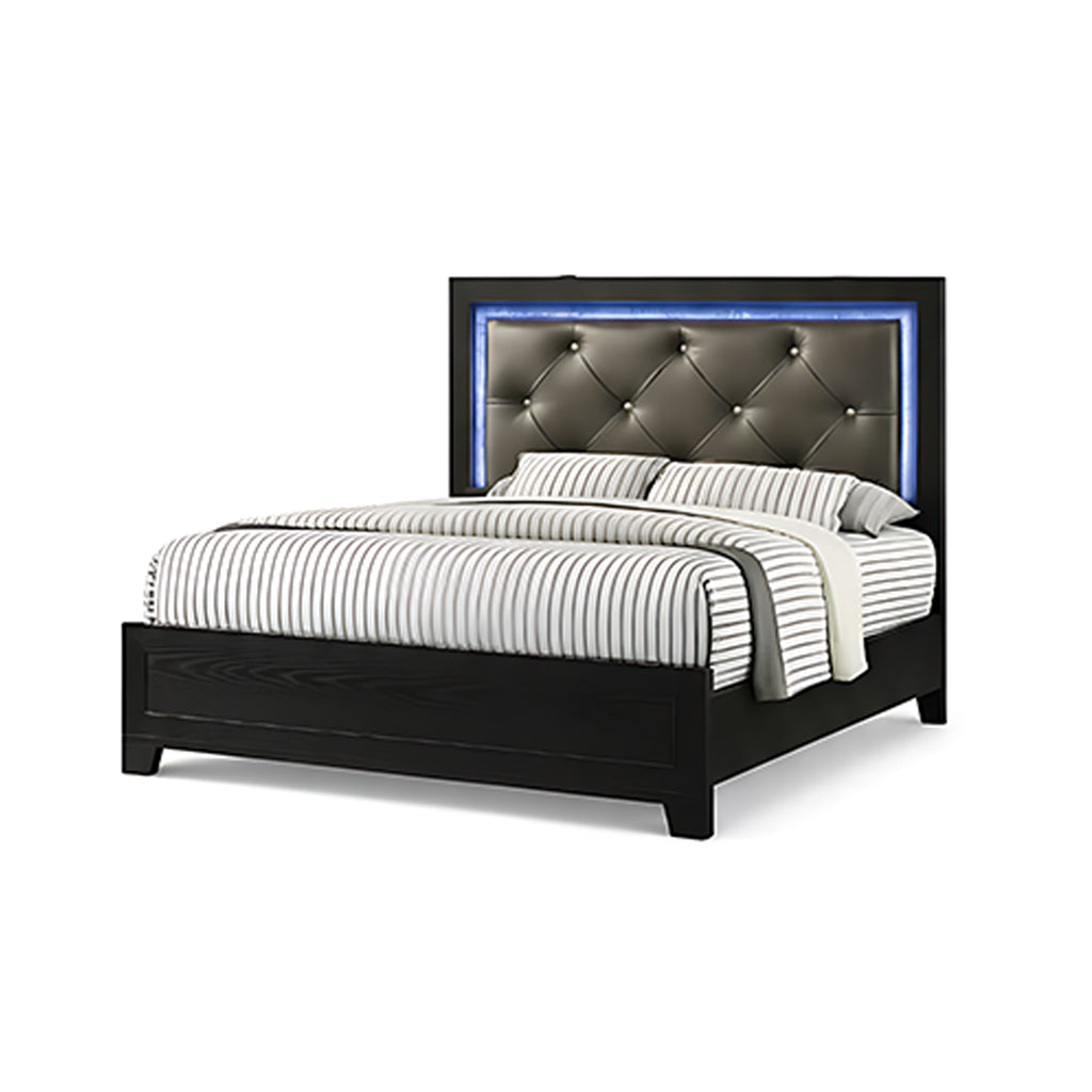 Complete Bed Set – 11" Mattress + 6" Box Spring + Wooden Frame