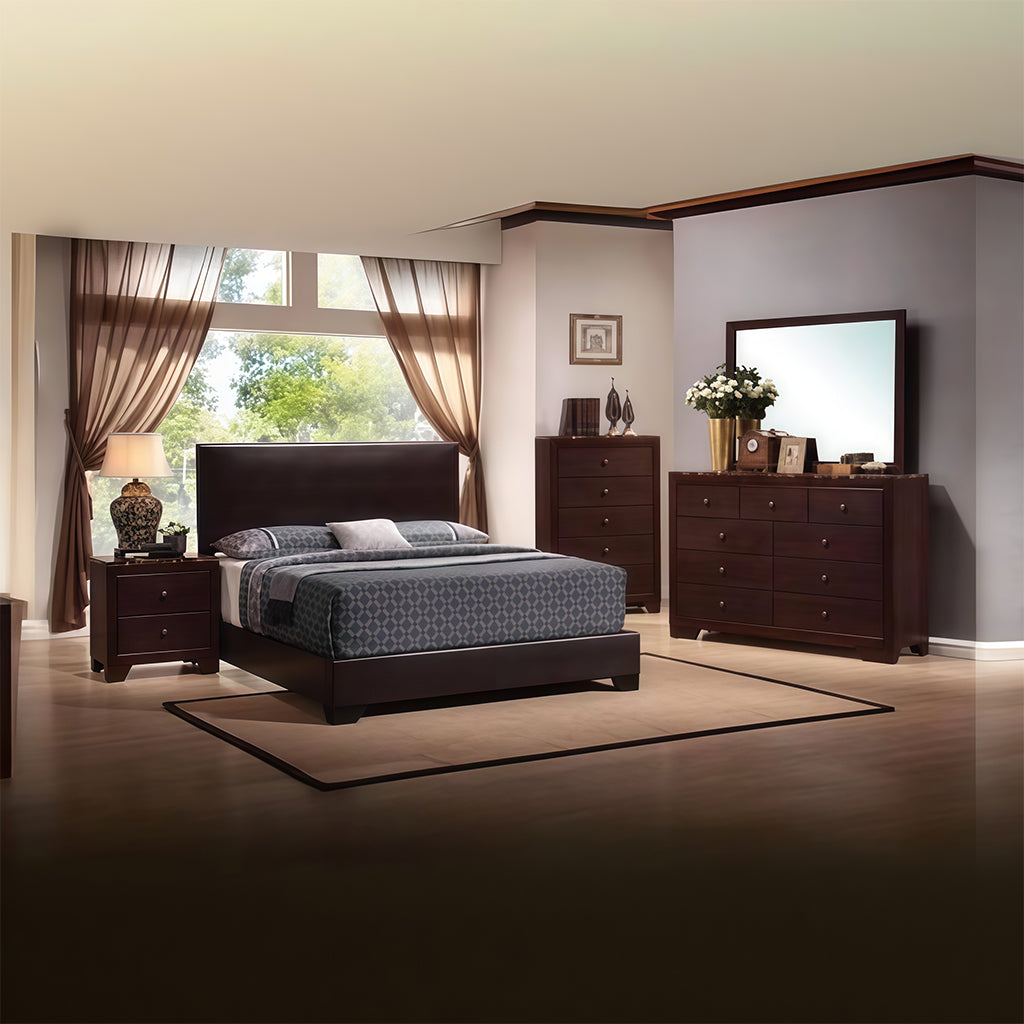 Complete Bedroom Set – Mattress, Box Spring & Bed Frame + Dresser with Mirror, Nightstand & Chest (Twin, Full, Queen, King)