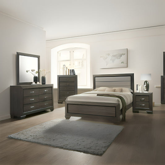 Complete Bedroom Set – Mattress, Box Spring & Bed Frame + Dresser with Mirror, Nightstand & Chest (Twin, Full, Queen, King)
